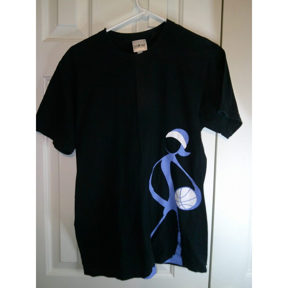 Ballher Basketball Graphic Tee Hoopwear for Women Activewear Black Size M